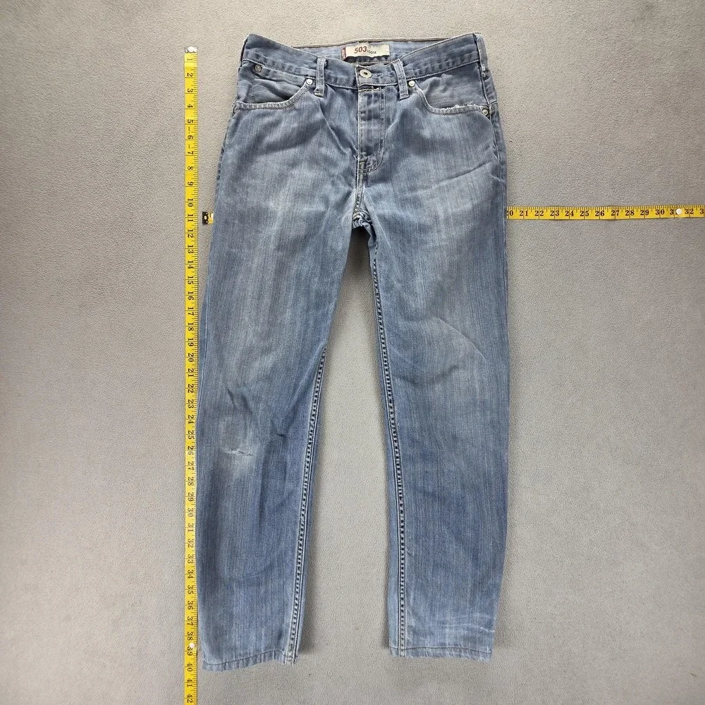 Vintage Levis Engineered Jeans Mens Blue 503 Loose Zip Fly Fits 29x30